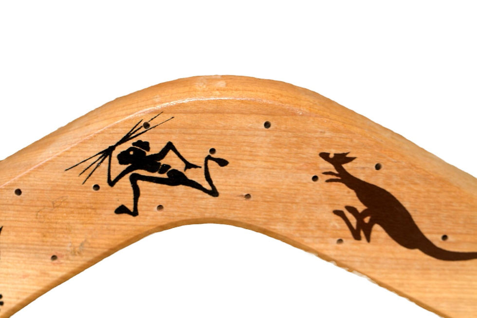 Thumbnail: Preloved Souvenir of Australia, Boomerang Toothpick Holder