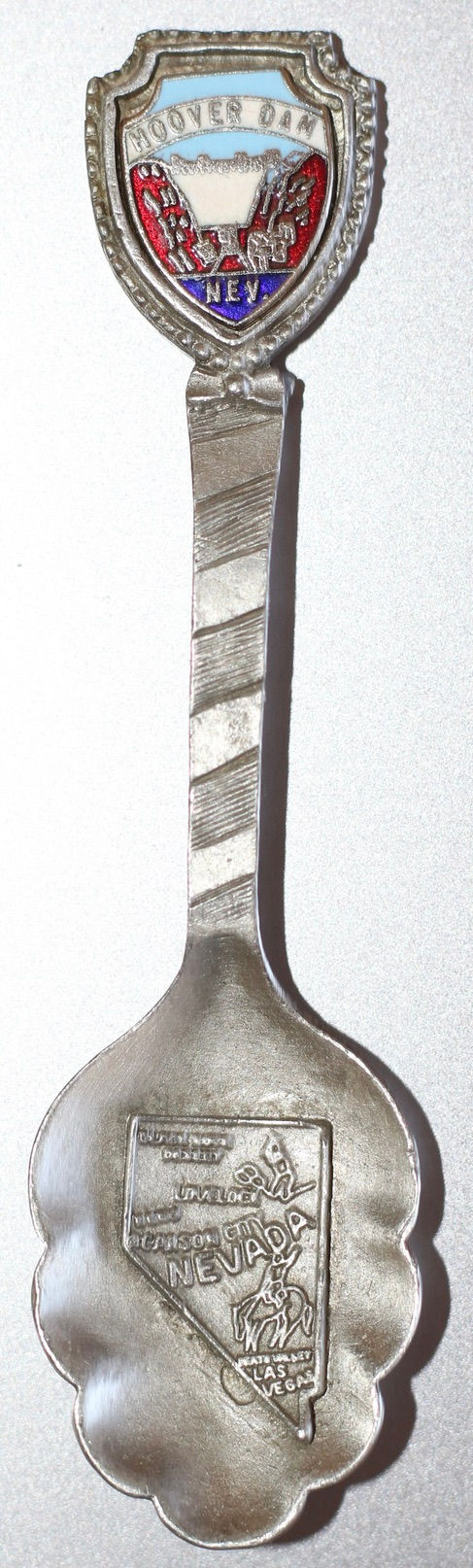 Miniatura: Preloved Souvenir of America, Pewter Hoover Dam, Nevada Souvenir Teaspoon