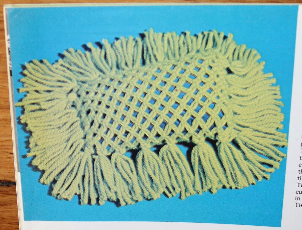 Μικρογραφία: Preloved Macrame Start to Finish H-193. OOP patterns.