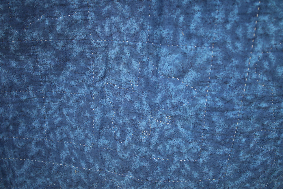 Thumbnail: Preloved Butterfly and Flowers Quilt, Butterfly Knee Rug