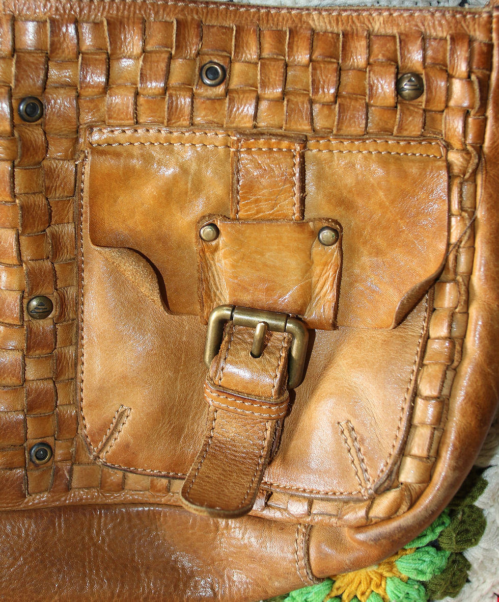 Μικρογραφία: Preloved Kompanero Leather Handbag