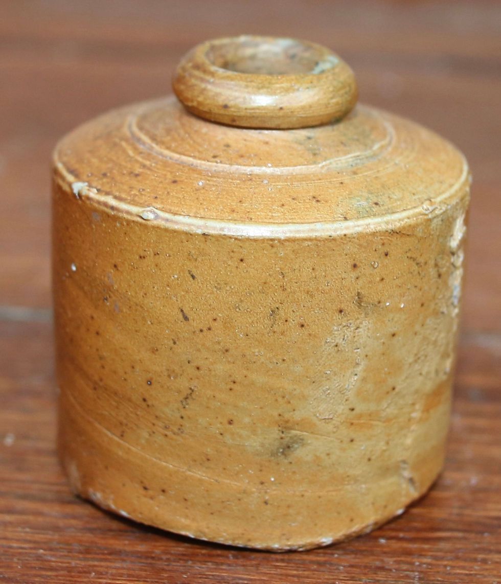 Miniature : Preloved Vintage Stoneware Ink Pot