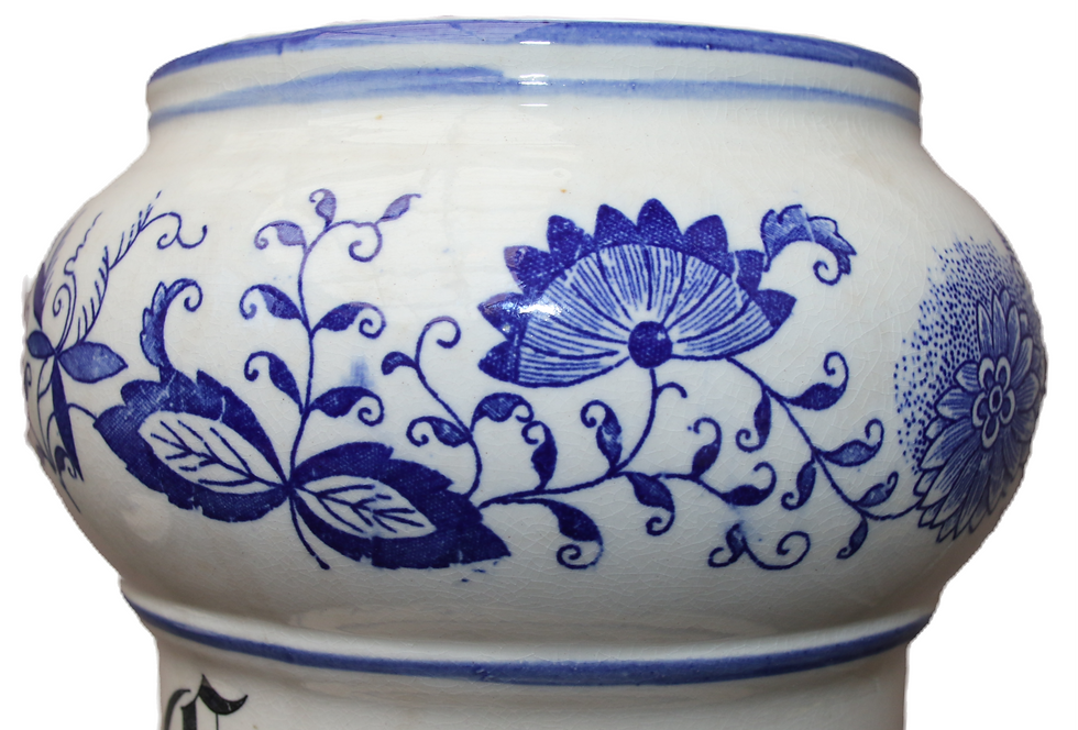 Miniaturbild: Preloved Blue Onion Cookie Jar , Cookie Container