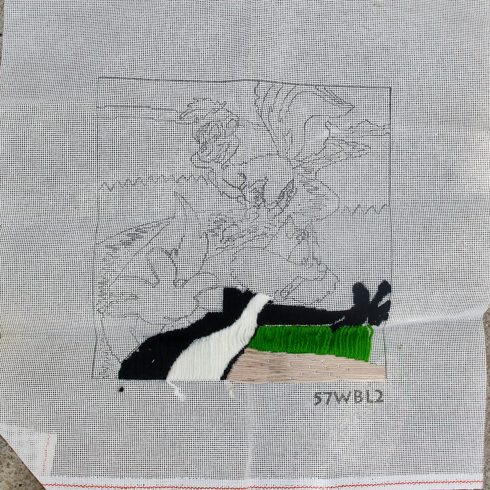 Thumbnail: Preloved Vintage Looney Tunes Long Stitch Kit “She Loves Me “kit 57WBL2