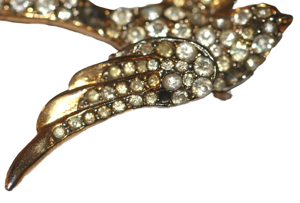 Thumbnail: Preloved Vintage Metal Bird Brooch