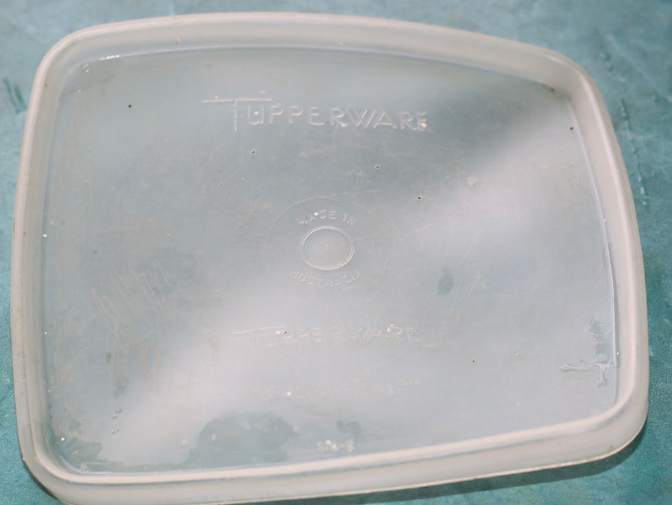 Миниатюра: Preloved Pair of Pastel Tupperware Containers, Tupperware Sandwich Boxes