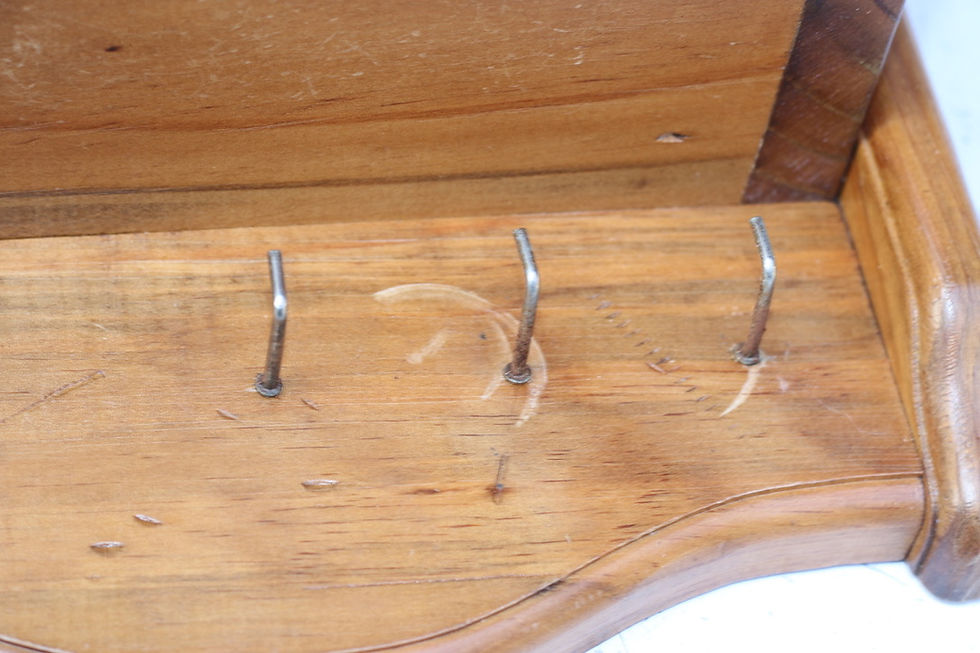 Miniature : Preloved rustic pine wall-mounted entryway organiser