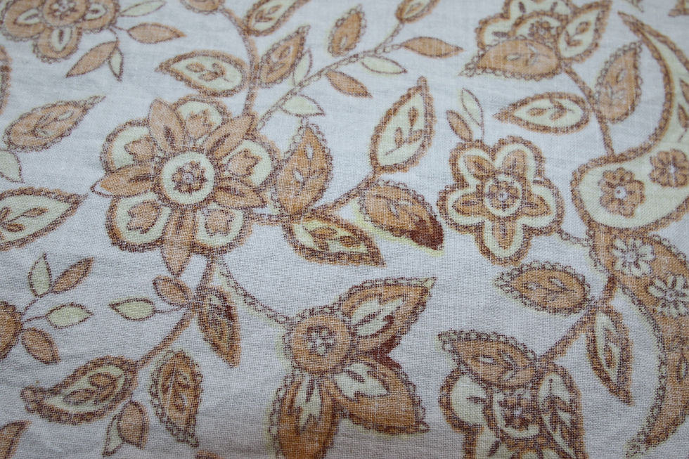Thumbnail: Preloved Vintage Floral flat sheet, Floral sheet, Paisley Sheet, Flower Sheet