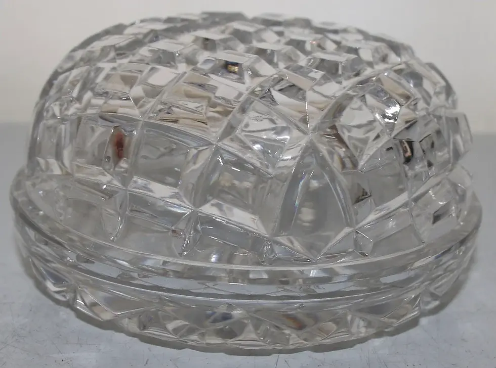 Thumbnail: Preloved Crystal trinket box