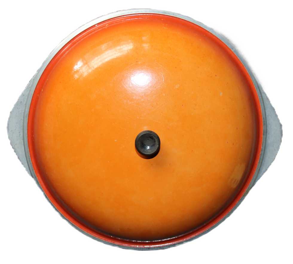 Preloved Vintage Hardingwood Metal Casserole Dish with lid