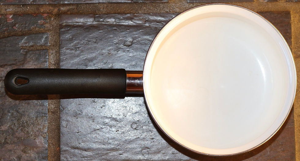 Миниатюра: Preloved Floral Enamelware Saucepan With Lid, Flower Saucepan