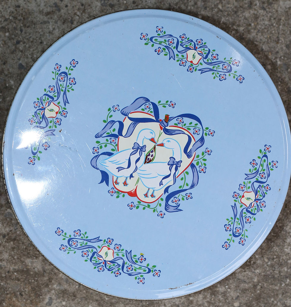 Thumbnail: Preloved Set of three graduating nesting Tins