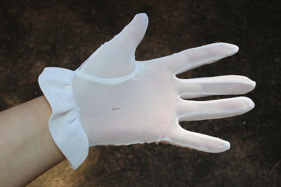 Миниатюра: Preloved Vintage Lace wedding gloves, Bridal Gloves, Wedding gloves