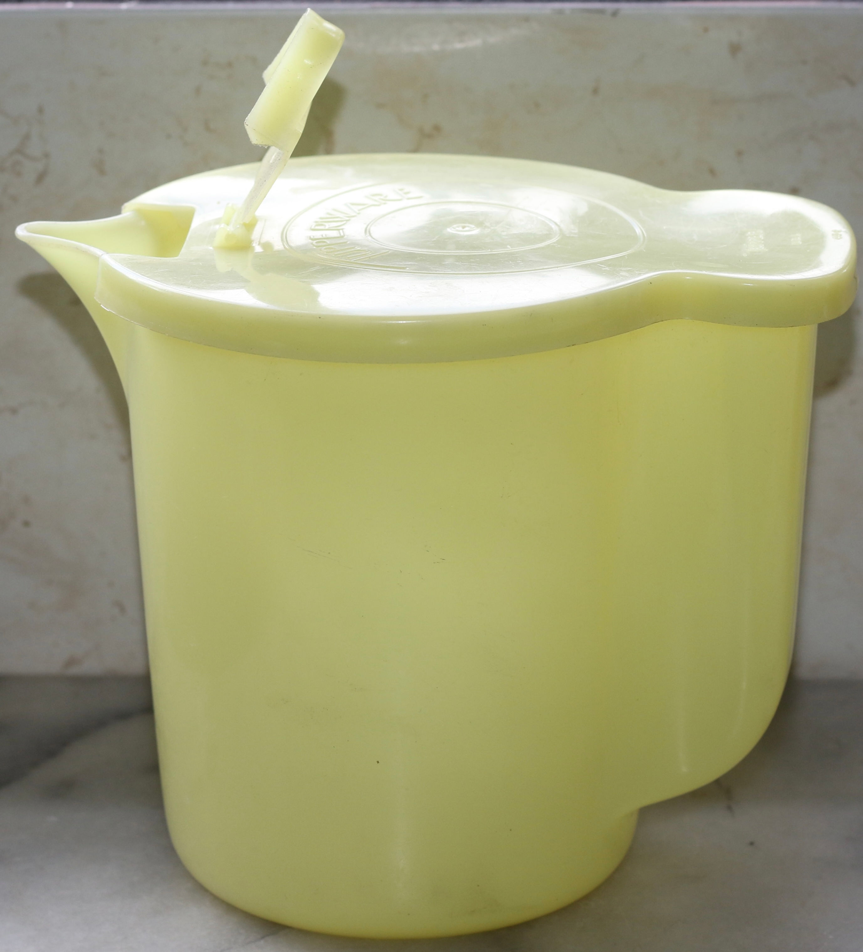 Preloved Vintage Tupperware Jug with lid, Milk Jug, Creamer