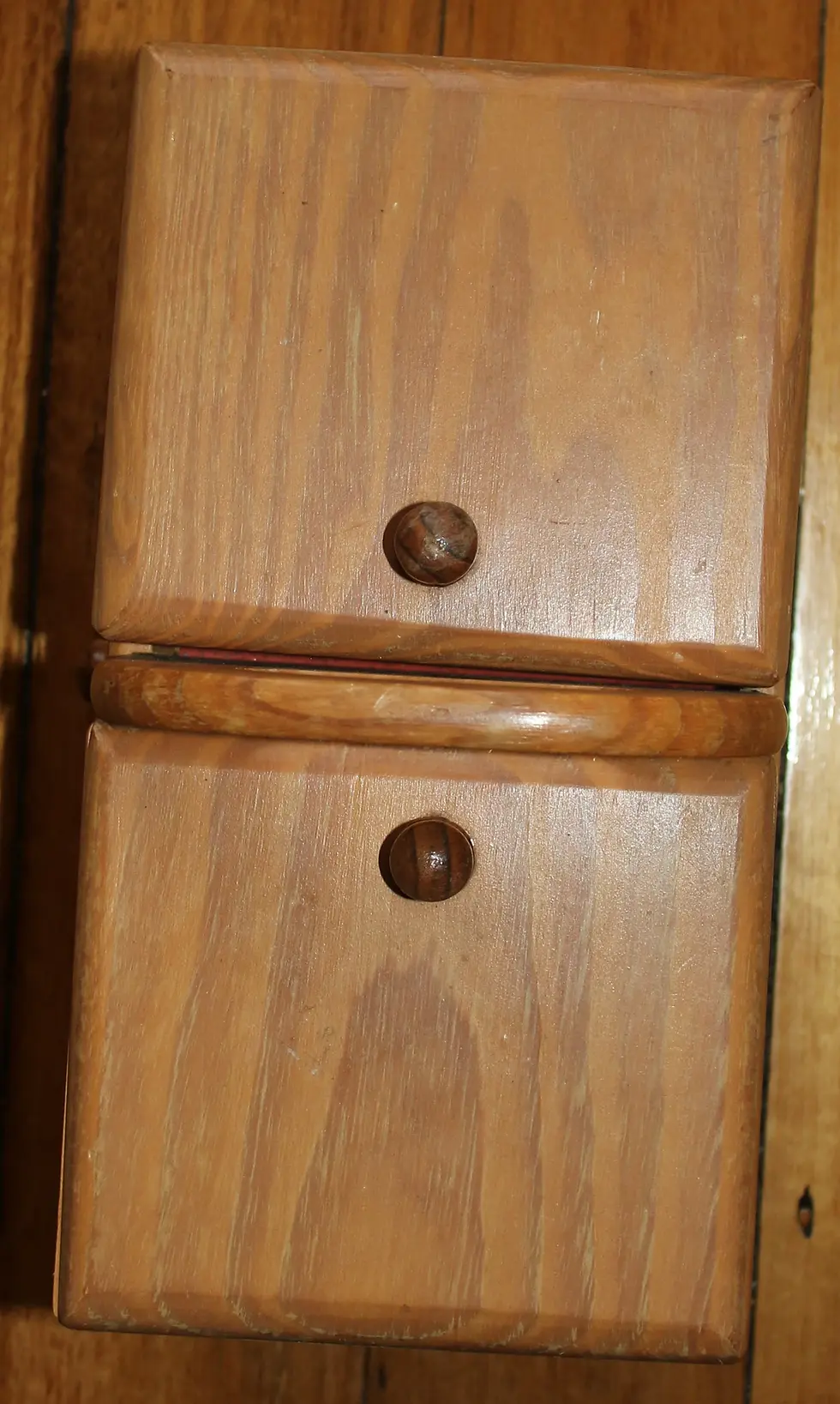 Μικρογραφία: Preloved Accordian Sewing Box , Fold Out Sewing Box , Cantilever Sewing Box