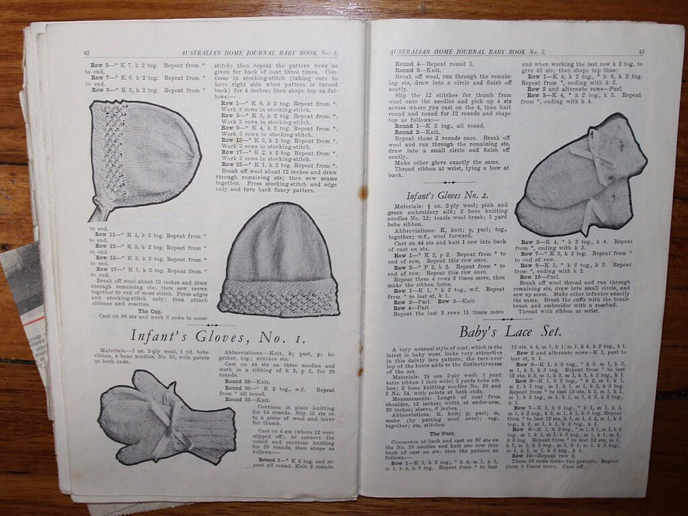 縮圖：Preloved Vintage Australian Home Journal Baby Book No.3 Knitting Book