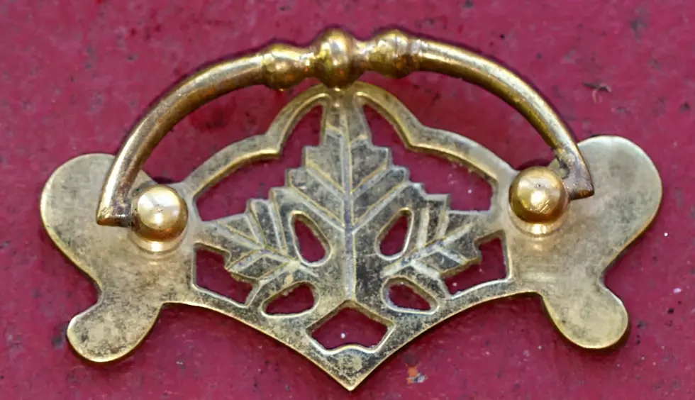 Preloved Brass Cabinet handle, Ornate Brass Cabinet Handle
