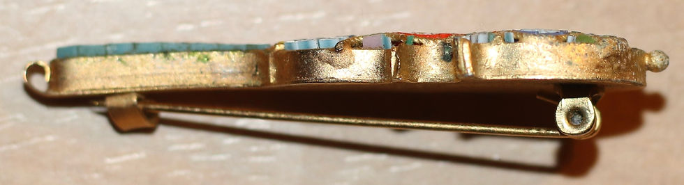 Thumbnail: Preloved Mosaic Guitar Brooch
