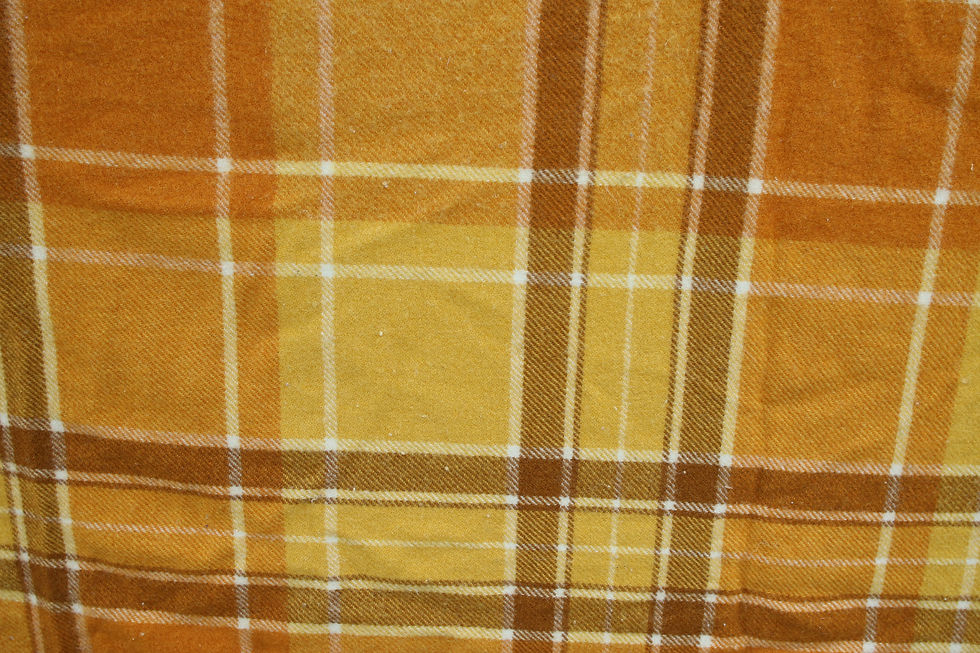Miniatura: Vintage Single Wool Blanket, Weighted Woollen Blanket