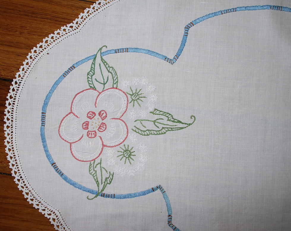 縮圖：Preloved Floral Centrepiece, Floral tablemat