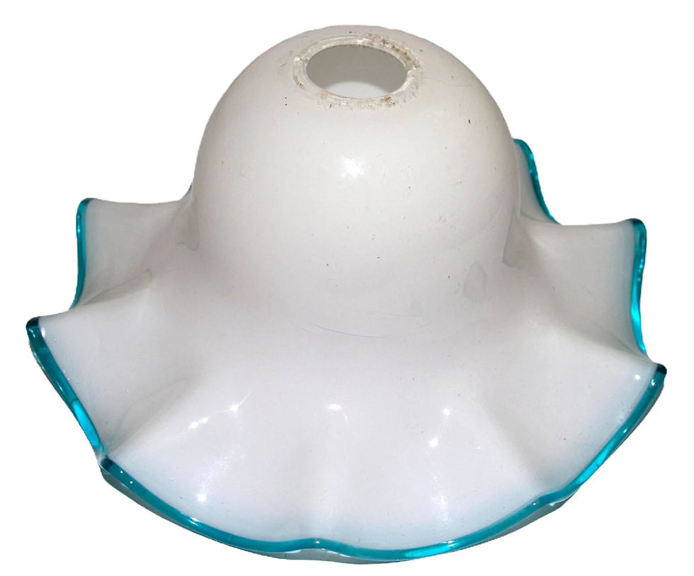 Миниатюра: Preloved Vintage fluted-edging light shade