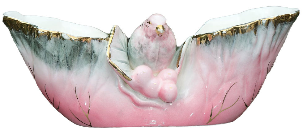 Preloved Ceramic Bird Vase, Vintage Vase For Flowers