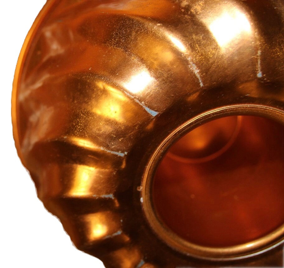 Μικρογραφία: Preloved Copper Coloured Metal Jelly Mold, Metal Jelly Mould