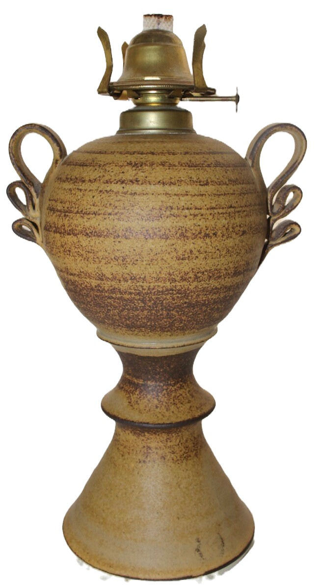 Miniatura: Preloved Pottery Oil Lantern Base, Pottery Oil Lamp, Earth & Fire Pottery