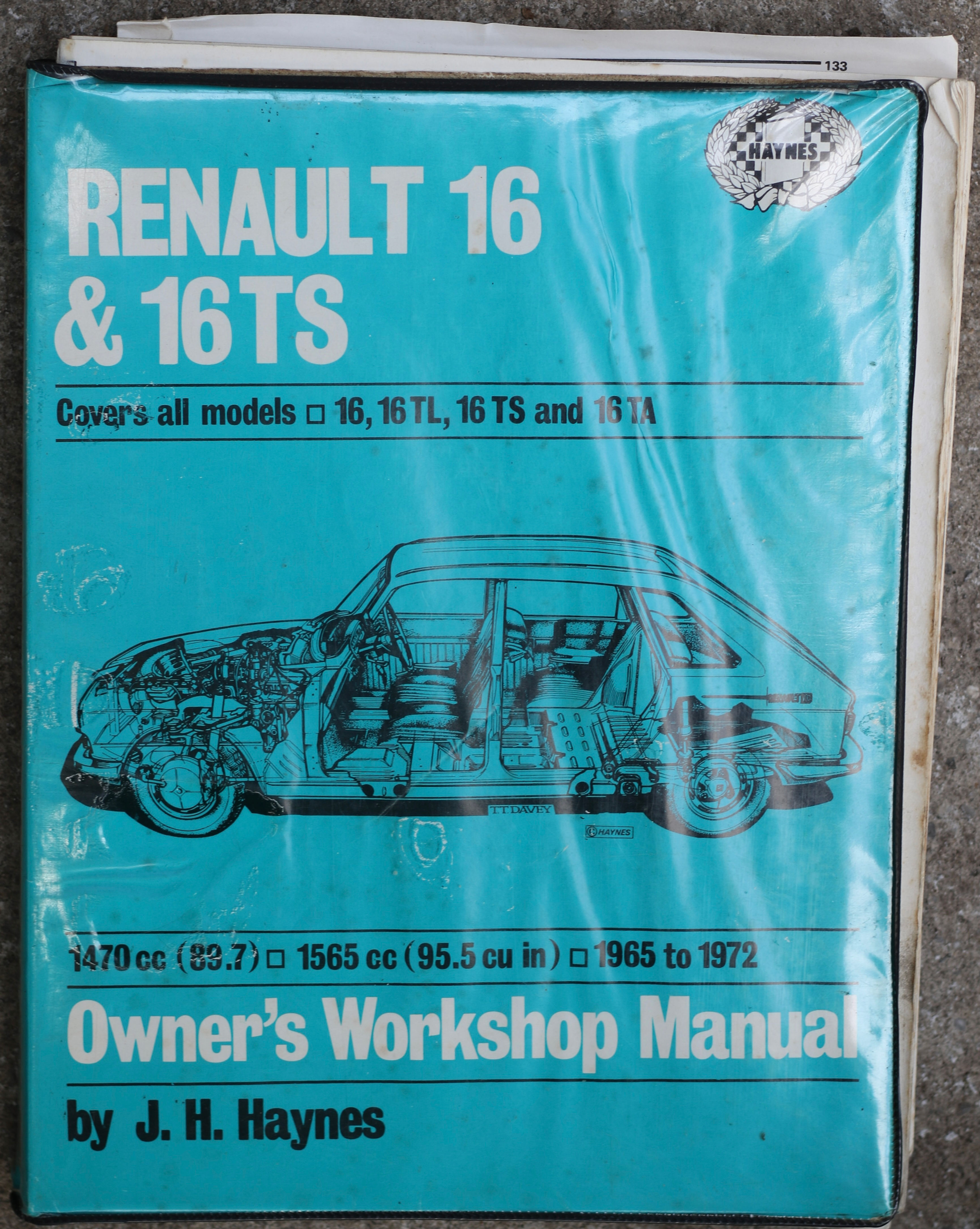 Haynes Renault 16 & 16TS Owner's Workshop Manual 1965-1972