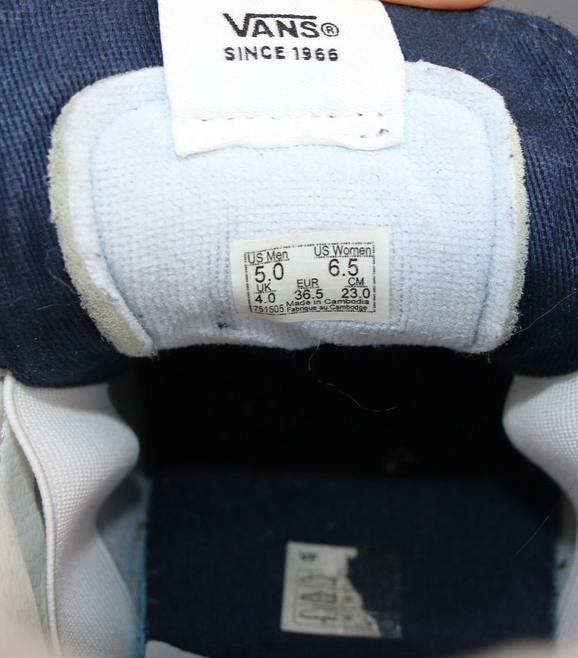 Miniaturbild: Preloved Vans Sk8-Hi Echo DX Fusion Dress Blues/Red Sneakers High-Top Shoes 2022