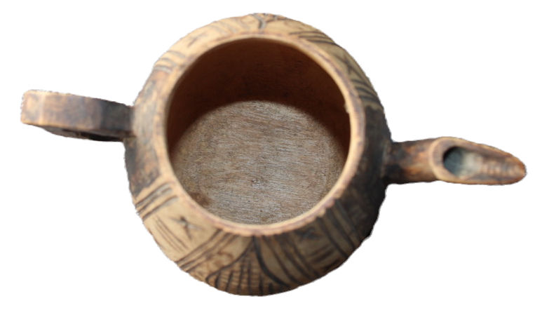 Miniature : Preloved Wooden Teapot with Carvings