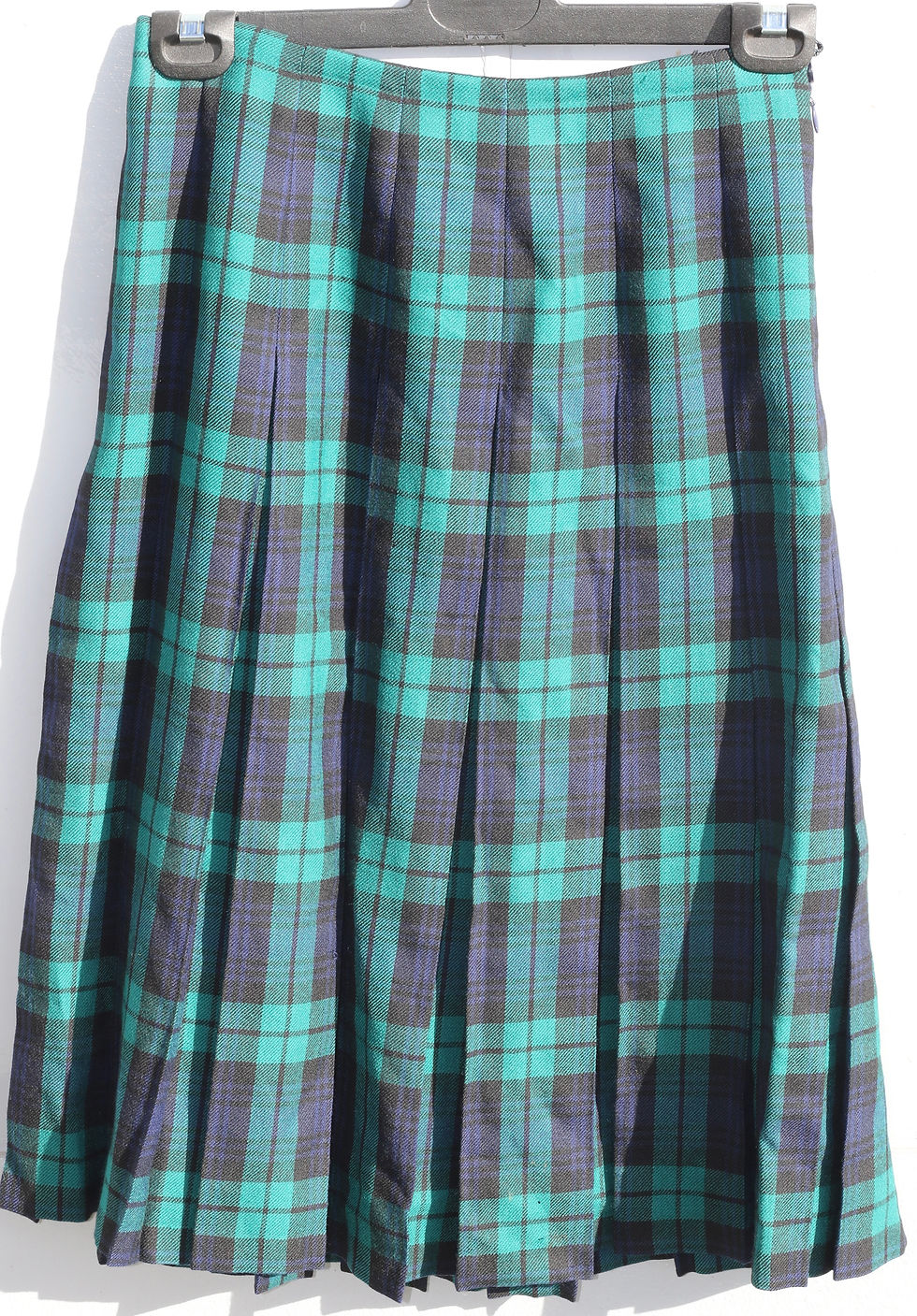 Thumbnail: Preloved  Fletcher Jones size 12 tartan woollen skirt