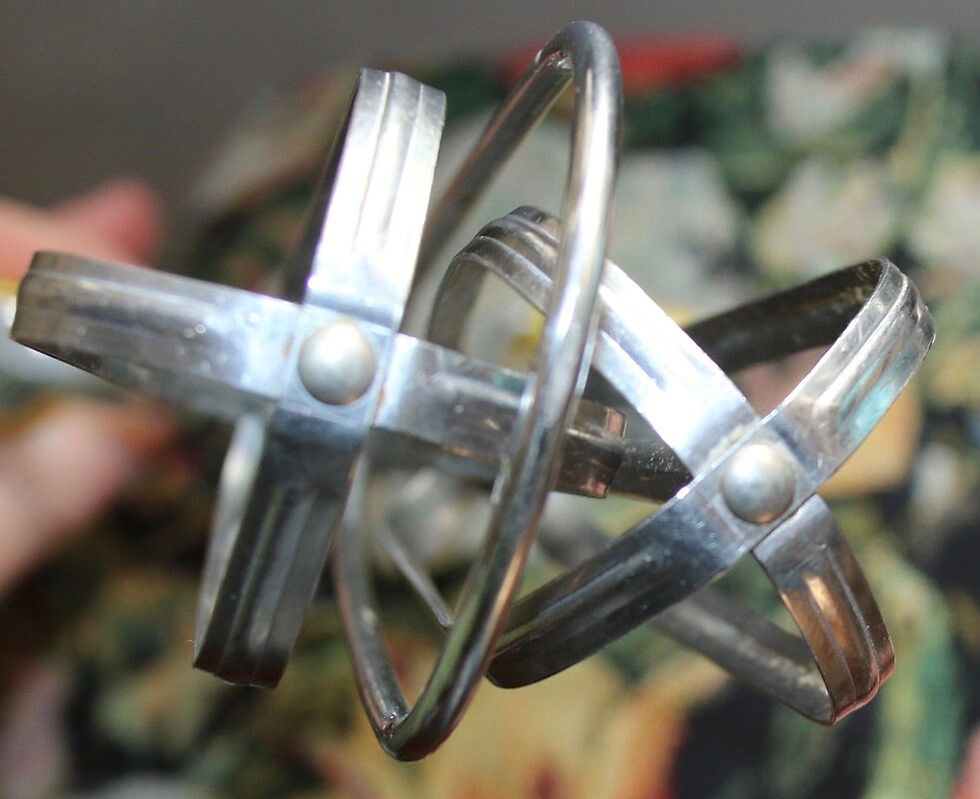 Miniatura: Preloved Vintage steel hand beater, Metal Egg Beater