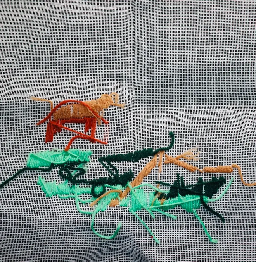 縮圖：Preloved Long Stitch The Windmill, Partially Complete