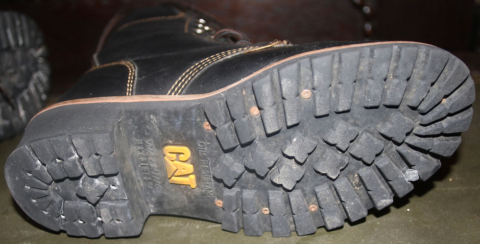 Миниатюра: Preloved Caterpillar Logger Steel Toe Boots, Grunge Leather Boots