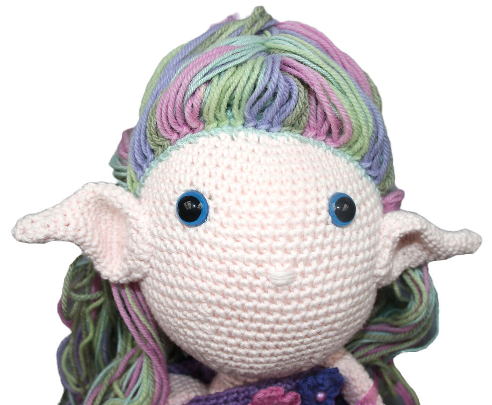 Miniaturbild: Preloved Crochet Fairy Doll, Stuffed Toy