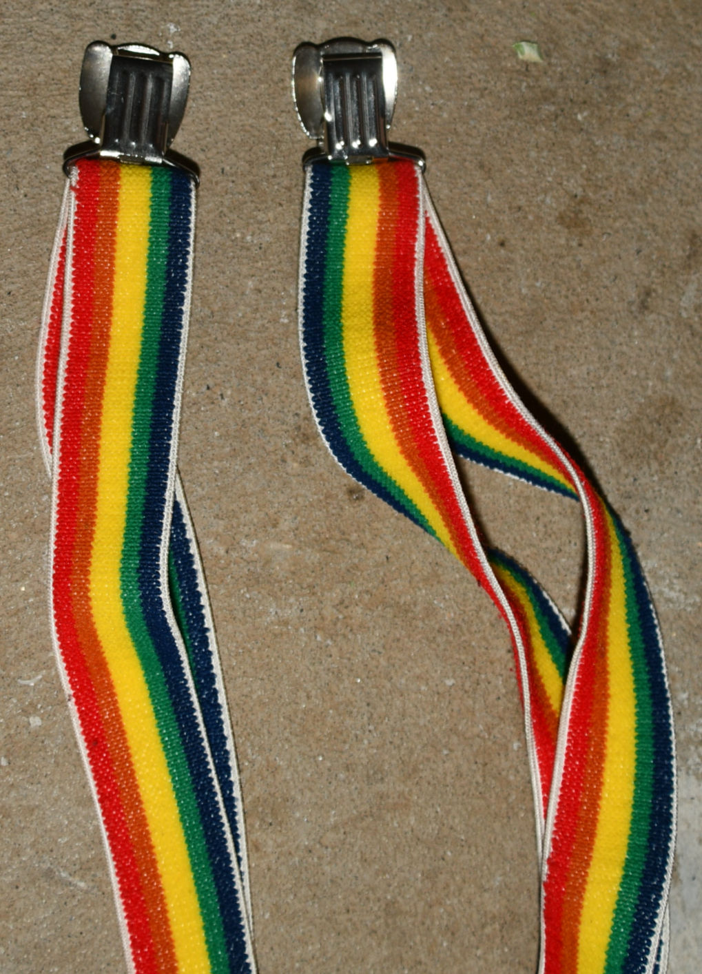 Preloved Patterned Suspenders, Patterned Braces, Adjustable Braces