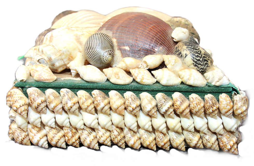 Miniatura: Preloved Kitsch Shell Trinket Box