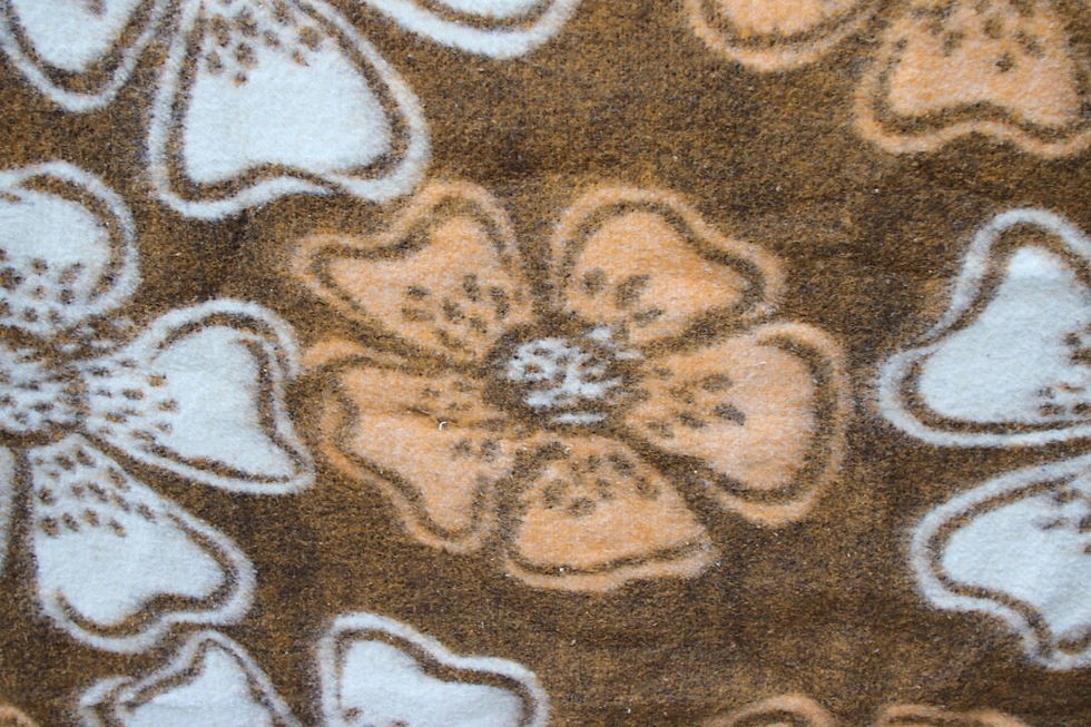Miniatura: Preloved Acrylic Floral blanket, single bed, Weighted Blanket