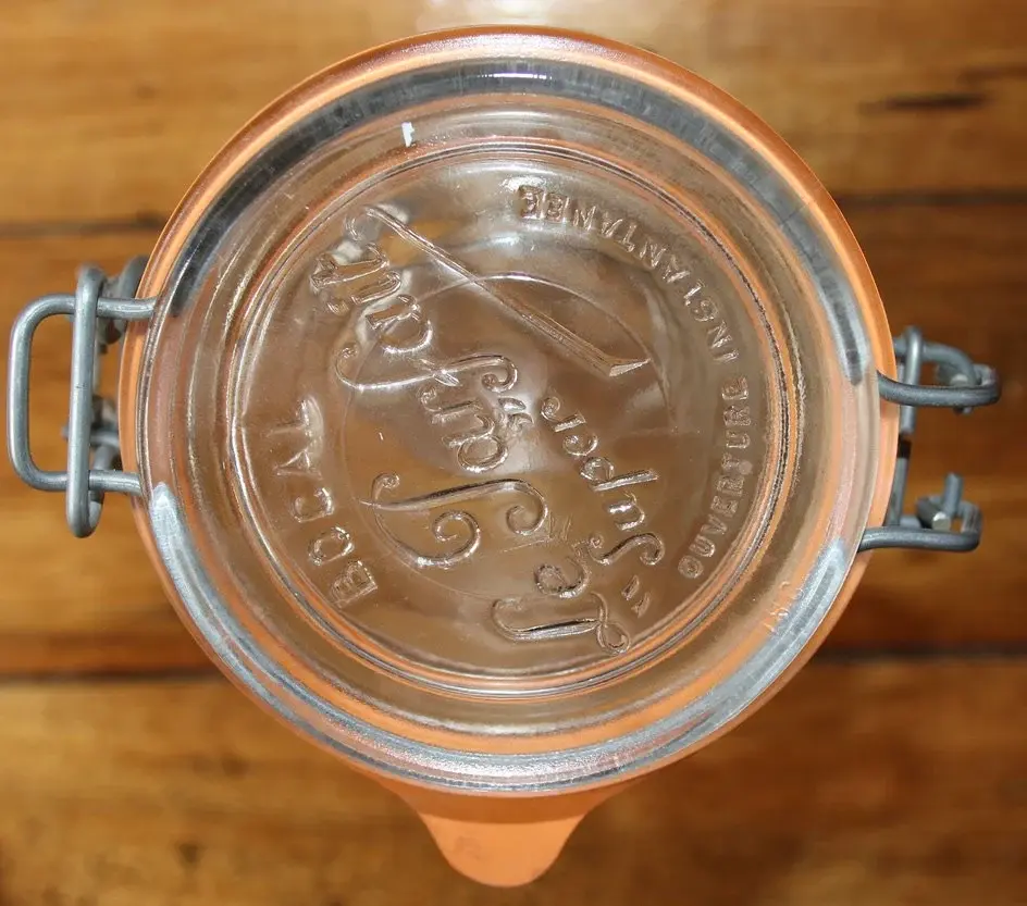 Miniaturbild: Preloved  Le Parfait Glass Canning Bottle , 1 Litre Glass Canning Bottle