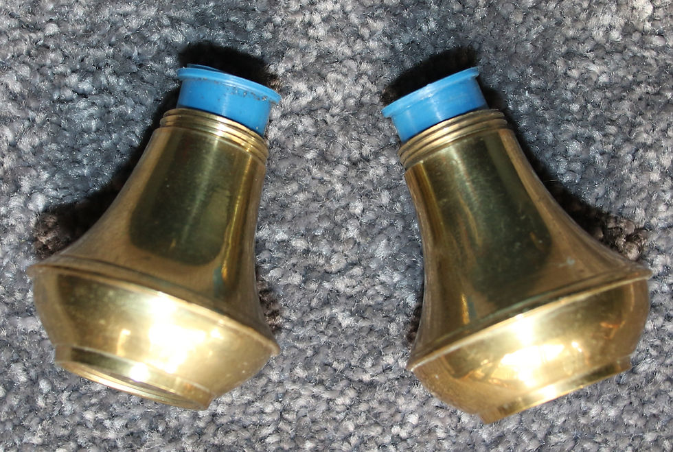 Miniature : Preloved Brass Salt and Pepper Shakers