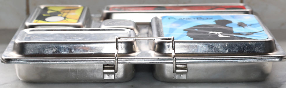 Miniatura: Preloved  Planetbox Metal Lunch Box with five divisions