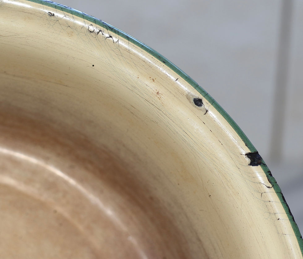 Thumbnail: Preloved Enamelware roasting dish, roasting pot or casserole dish, roaster