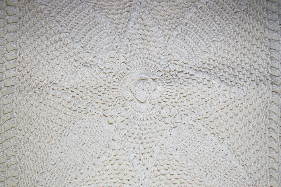 Miniatura: Preloved Lace Crochet Cushion Cover, Lace Cushion Cover