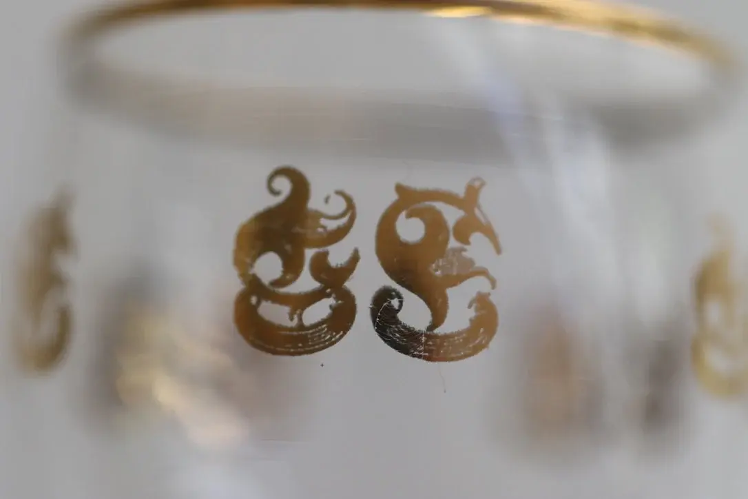 Preloved Set of Three Glasses, Sherry Glasses, Wine Glass