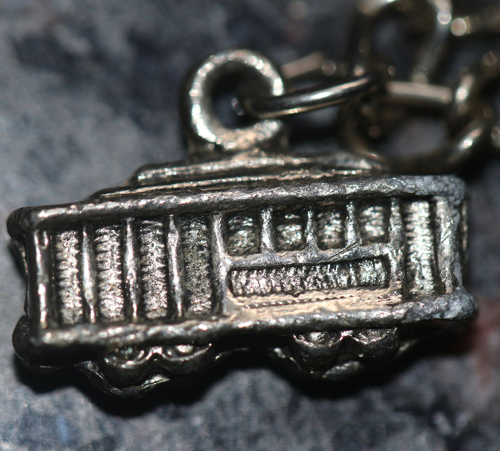 Μικρογραφία: Preloved Child's Silver Coloured Charm Bracelet With San Francisco Charms