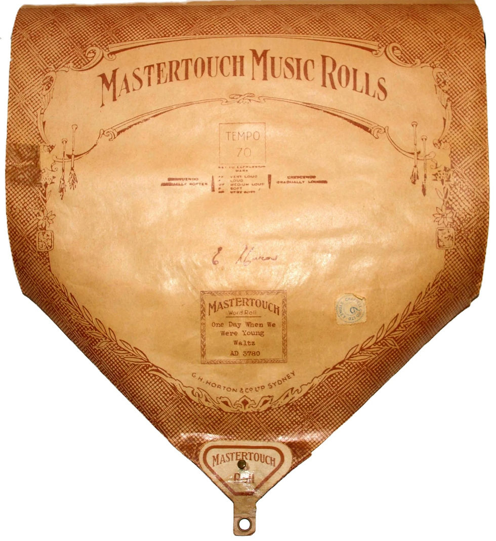 Preloved Mastertouch Music Roll D. 3780 One Day When We Were Young Pianola Roll