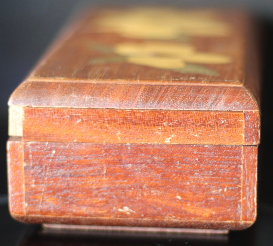 Thumbnail: Preloved Vintage Hand-Painted Floral Wooden Box, Genuine Phillips Handicrafts