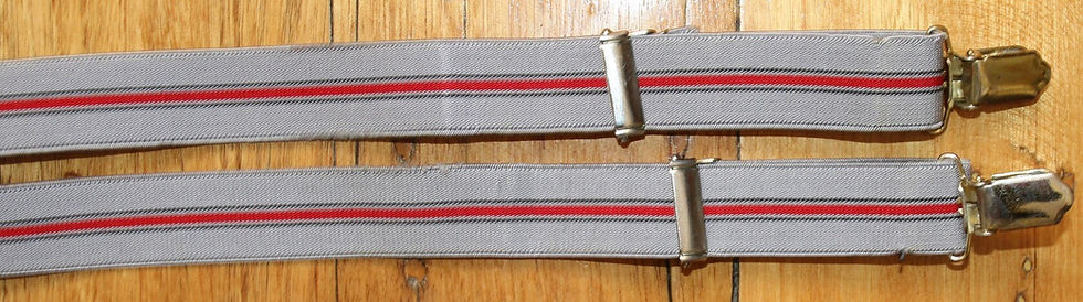 Μικρογραφία: Preloved Patterned Suspenders, Adjustable Braces