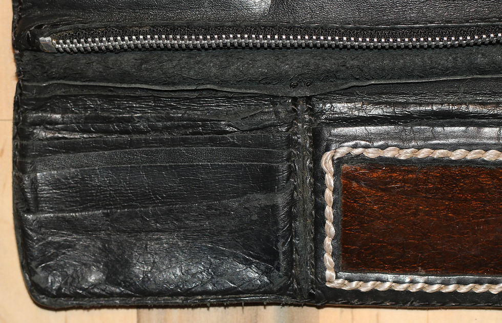 Thumbnail: Preloved Rainbow Leather Wallet